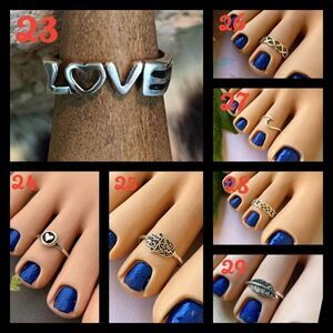 STERLING SILVER TOE RINGS 2 FOR $30.00